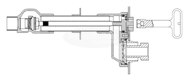 Zurn Z1321XL Non-Freeze Wall Hydrant, Exposed, Anti-Siphon, Automatic Draining, Lead-Free