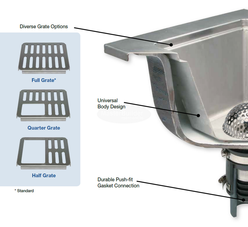 Zurn Z1902-RL 12" X 12" X 10" Replacement Floor Sink Liner Stainless Steel