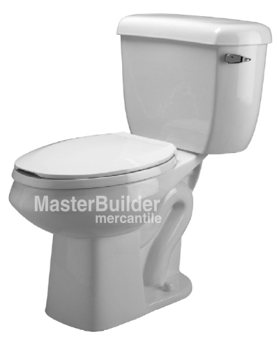 Zurn Z5560-RH 1.6 gpf Pressure Assist, ADA Height, Elongated, Two-Piece Toilet, Right-Hand Trip Lever