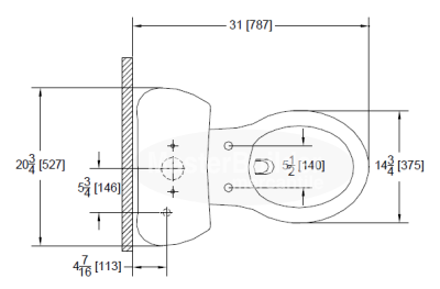 Zurn Z5560 1.6 gpf Pressure Assist, ADA Height, Elongated, Two-Piece Toilet