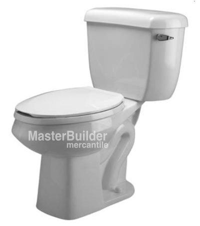 Zurn Z5576-RH 1.0 gpf Pressure Assist, Round Front, Two-Piece Toilet, Right-Hand Trip Lever