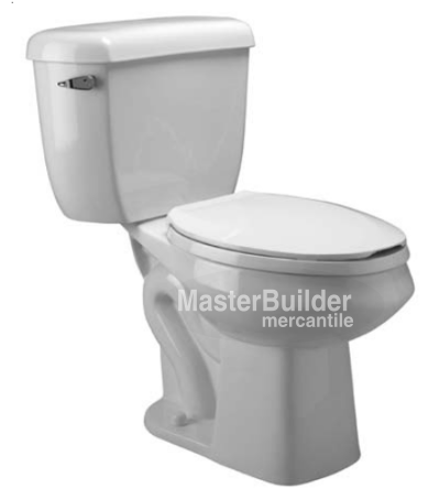 Zurn Z5576 1.0 gpf Pressure Assist, Round Front, Two-Piece Toilet