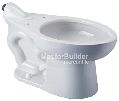 Zurn Z5657-BWL-AM HET Elongated Floor Mounted EcoVantage® Back Spud Flush Valve Toilet with Antimicrobial Glaze