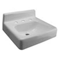 Zurn Z5838 19” x 17” Wall Hung Cast Iron Lavatory w/ 8" Center Faucet Holes