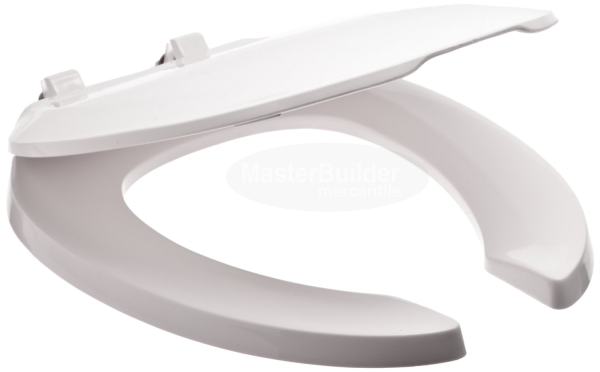 Zurn Z5957SS-RD Round Standard White Open Front Toilet Seat With Cover