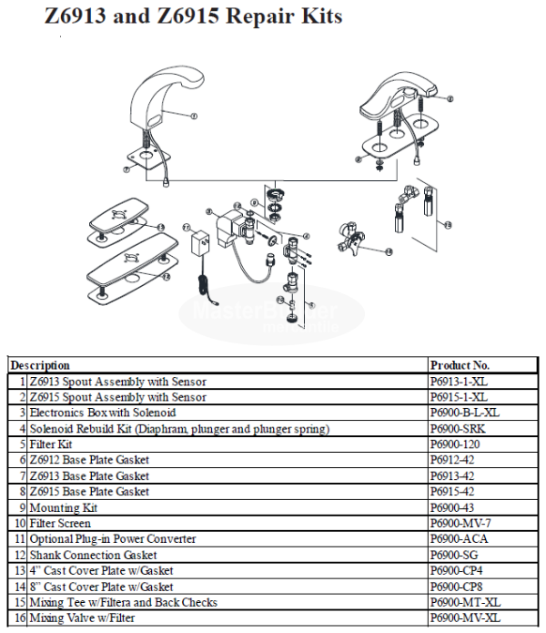 Zurn Z6915-XL-SSH AquaSense® "4" Centerset Sensor Faucet