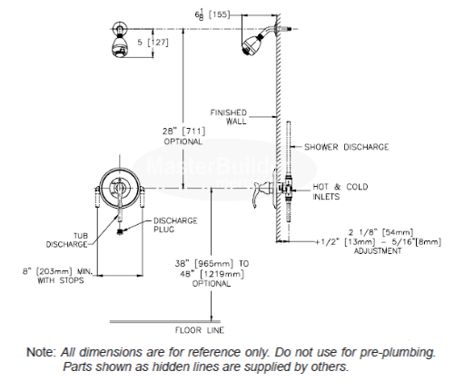 Zurn Z7301-SS-ST Shower Trim Sierra Series