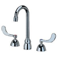 Zurn Z831A4-XL Lead-Free Widespread Faucet with 3-1/2" Gooseneck and 4" Wrist Blade Handles
