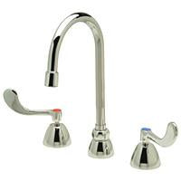 Zurn Z831B4-XL Lead-Free Widespread Faucet with 5-3/8" Gooseneck and 4" Wrist Blade Handles