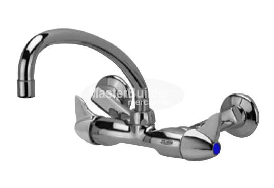 Zurn Z841J3-XL Service Sink Faucet w/ 9-1/2" Tubular Spout and Dome Lever Handles