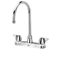 Zurn Z871C3-XL Lead-Free 8" Centerset Faucet with 8" Gooseneck and Dome Lever Handles