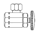 Zurn Z8800-XL-PC 3/8" IPS x 3/8" OD Solid Brass Wheel Handle Angle Stop Pipe-to-Compression