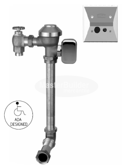 Zurn ZEMS6152AV-WS1 1.6 GPF Hardwired Concealed Sensor Flush Valve for Water Closets