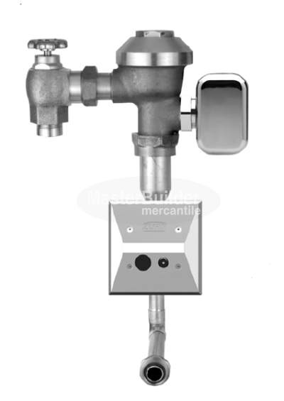 Zurn ZEMS6195AV-ULF 0.125 GPF Sensor Operated Hardwired Concealed Flush Valve for Urinals