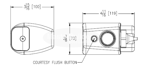Zurn ZERK-CP E-Z Flush® Automatic Sensor Retrofit Kit for Closet and Urinal Valves