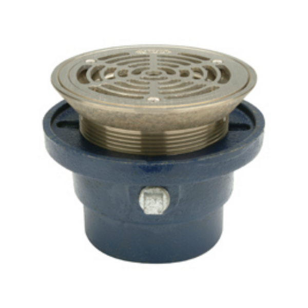 Zurn ZN211-R6 - Floor Drain with Surface Clamping Ring