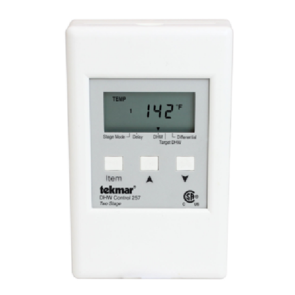 Tekmar 257 Control - Domestic Hot Water - Two Stage