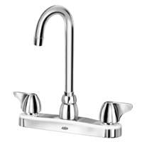 Zurn Z871A3-XL Lead-Free 8" Centerset Faucet with 3-1/2" Gooseneck and Dome Lever Lever Handles
